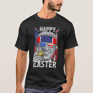 Funny Bunny Joe Biden Happy 4Th Of July Confused E T-shirt