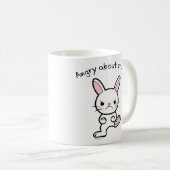 Funny Bunny Mok Angry Cute bunny Rabbit mok (Voorkant rechts)