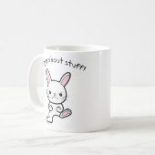 Funny Bunny Mok Angry Cute bunny Rabbit mok (Voorkant links)