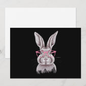 Funny Bunny Mooie Familie Cadeaus Pasen Feestdagenkaart (Voorkant / Achterkant)