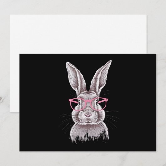 Funny Bunny Mooie Familie Cadeaus Pasen  Feestdagenkaart (Voorkant / Achterkant)