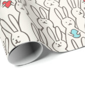 Funny bunny naadloos patroon cadeaupapier (Rol Hoek)
