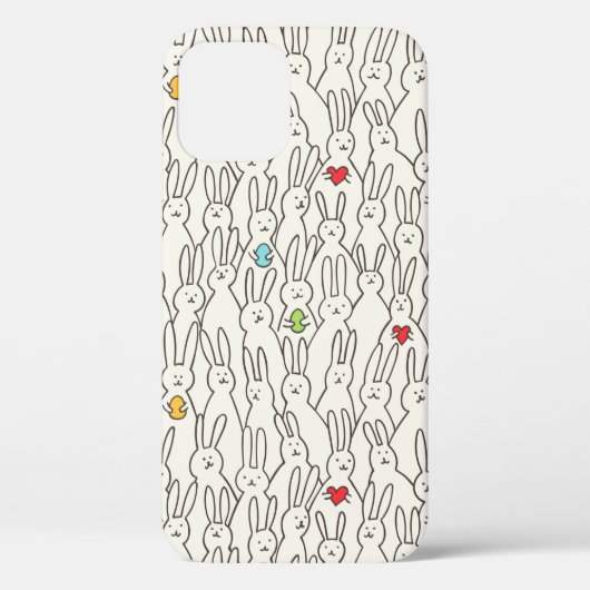 Funny bunny naadloos patroon Case-Mate iPhone case (Achterkant)