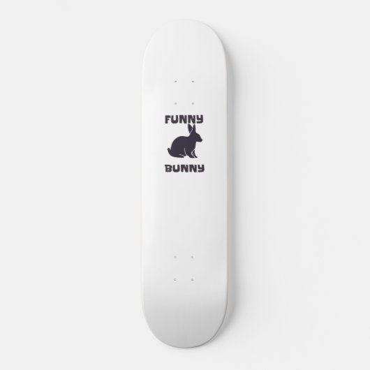Funny bunny persoonlijk skateboard (Voorkant)