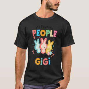 Funny Bunny Rabbit My Favorite People Call Me Gram T-shirt