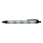 Funny Bunny Rabbit op de fiets Zwarte Inkt Pen (Bovenkant)