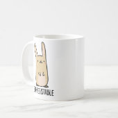Funny Bunny Rabbit Pun, bestand tegen oeverbestend Koffiemok (Voorkant links)