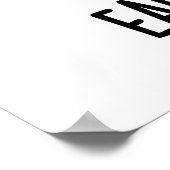 Funny Bunny Rabbit Pun, bestand tegen oeverbestend Poster (Hoek)