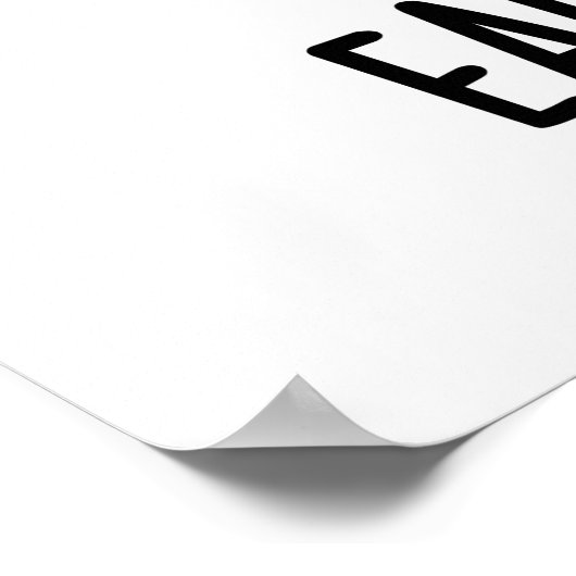 Funny Bunny Rabbit Pun, bestand tegen oeverbestend Poster (Hoek)