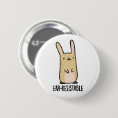 Funny Bunny Rabbit Pun, bestand tegen oeverbestend Ronde Button 5,7 Cm (Voorkant /achterkant)