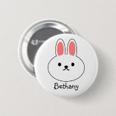 Funny Bunny Rabbit Ronde Button 5,7 Cm (Voorkant /achterkant)