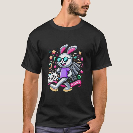 Funny bunny T shirt (Voorkant)