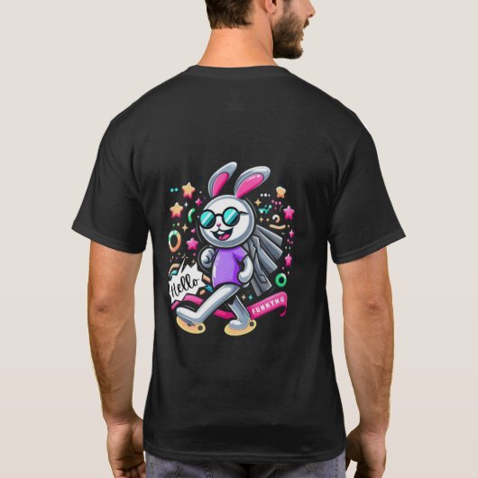 Funny bunny T shirt (Achterkant)