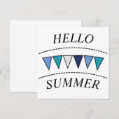 Funny Bunting Hallo Summer (Voorkant / Achterkant)