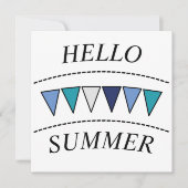 Funny Bunting Hallo Summer (Voorkant)