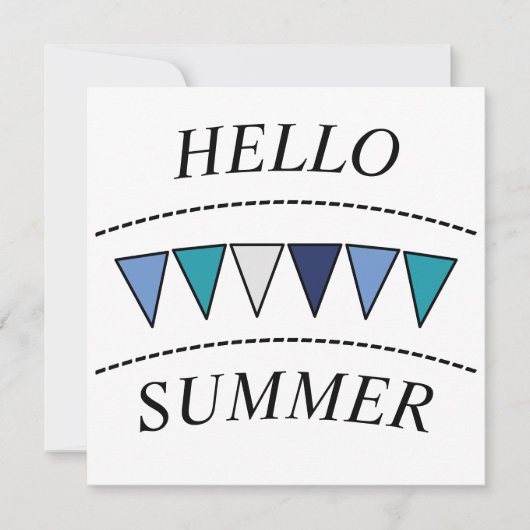 Funny Bunting Hallo Summer (Voorkant)