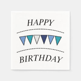 Funny Bunting Happy Birthday Servet