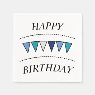 Funny Bunting Happy Birthday Servet