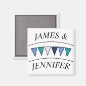 Funny Bunting Names Magneet (Voorkant / Achterkant)