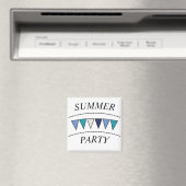 Funny Bunting Summer Party Magneet (Insitu (Vaatwasser))