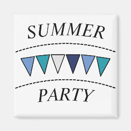 Funny Bunting Summer Party Magneet