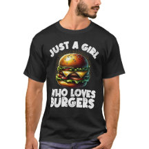 Funny Burger Art For Girl Women Hamburger