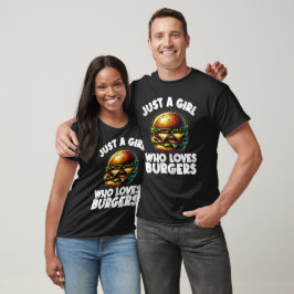 Funny Burger Art For Girl Women Hamburger T-shirt