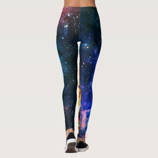 Funny burger cat space leggings (Achterkant)