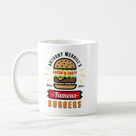 Funny Burger Custom Name Mok (Links)