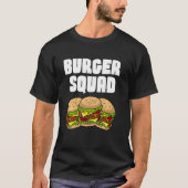 Funny Burger voor Mannen Hamburger Cheeseburger T-shirt (Voorkant)