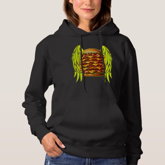 funny burgers design for fans hoodie (Voorkant)