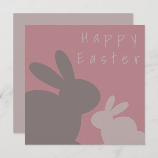 Funny Burgundy Bunny - aangepaste tekst (Voorkant / Achterkant)