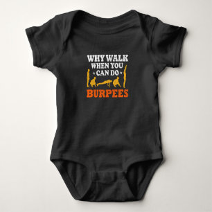 Funny Burpee oefent de fitness Burpees-uitstraling Romper