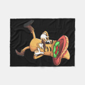 Funny Burrito Mexican Cinco De Mayo Fiesta Costume Fleece Deken (Voorkant (Horizontaal))