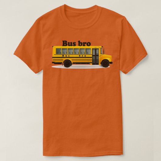 Funny Bus Bro T-shirt (Design voorkant)