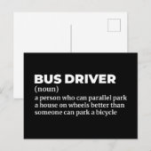 Funny Bus Driver Definition Briefkaart (Voorkant / Achterkant)
