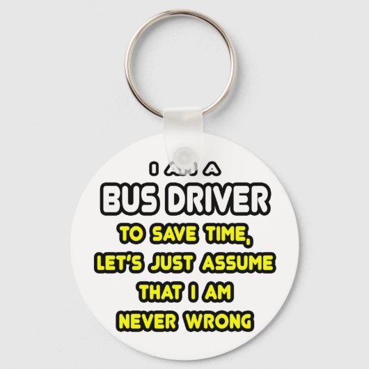 Funny Bus Driver T-Shirts en Gifts Sleutelhanger (Voorkant)