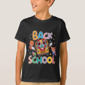 Funny Bus met Kinderen, terug naar school T-shirt (Voorkant)