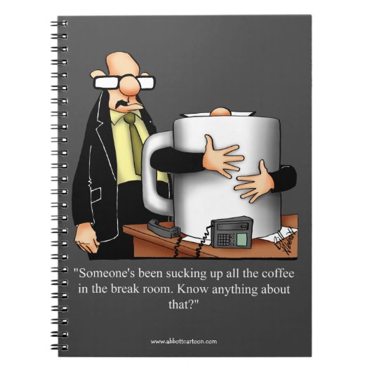 Funny Business Coffee Break Humor Notitieboek (Voorkant)
