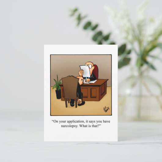 Funny Business Humor Briefkaart (Staand voorkant)