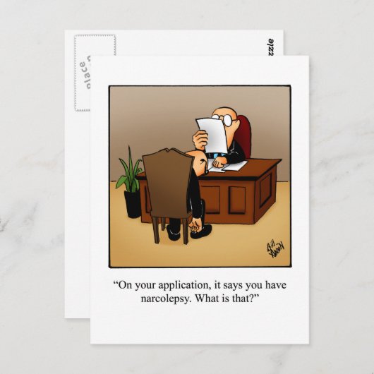 Funny Business Humor Briefkaart (Voorkant / Achterkant)