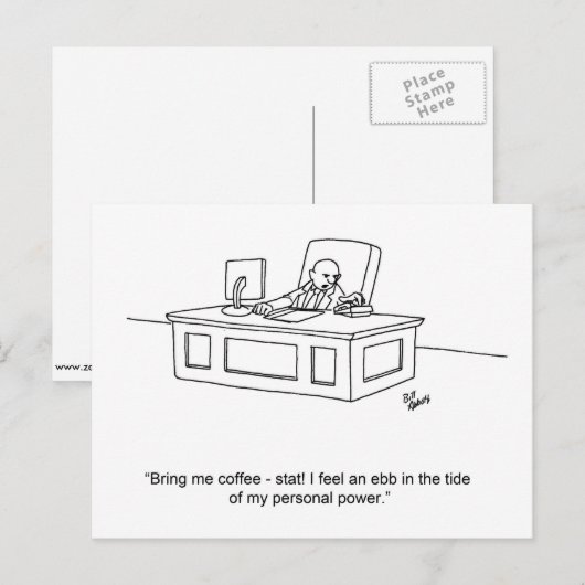 Funny Business Humor Briefkaart (Voorkant / Achterkant)