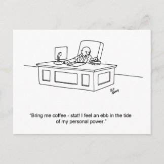 Funny Business Humor Briefkaart