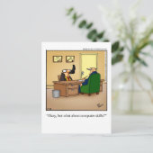Funny Business Humor Briefkaart (Staand voorkant)