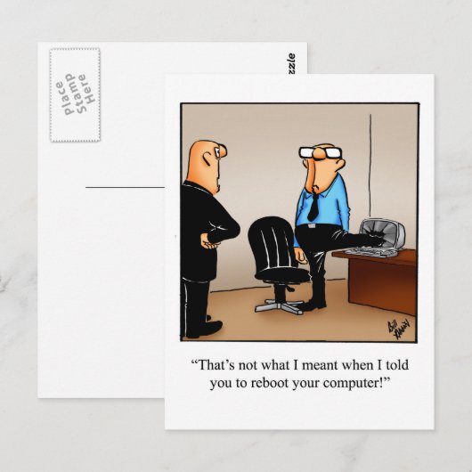 Funny Business Humor Briefkaarten (Voorkant / Achterkant)