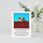 Funny Business Humor Kerstmis Briefkaart (Staand voorkant)