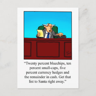 Funny Business Humor Kerstmis Briefkaart