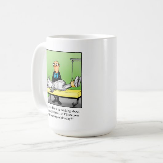 Funny Business Humor Mok Gift (Voorkant links)