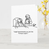 Funny Business Humor Wenskaart Blank Kaart (Gele Bloem)