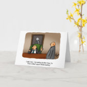 Funny Business Humor Wenskaart Kaart (Gele Bloem)